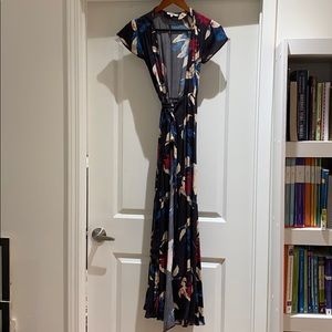 Tularosa wrap maxi dress size xsmall